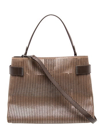 Leather Top Handle Bag