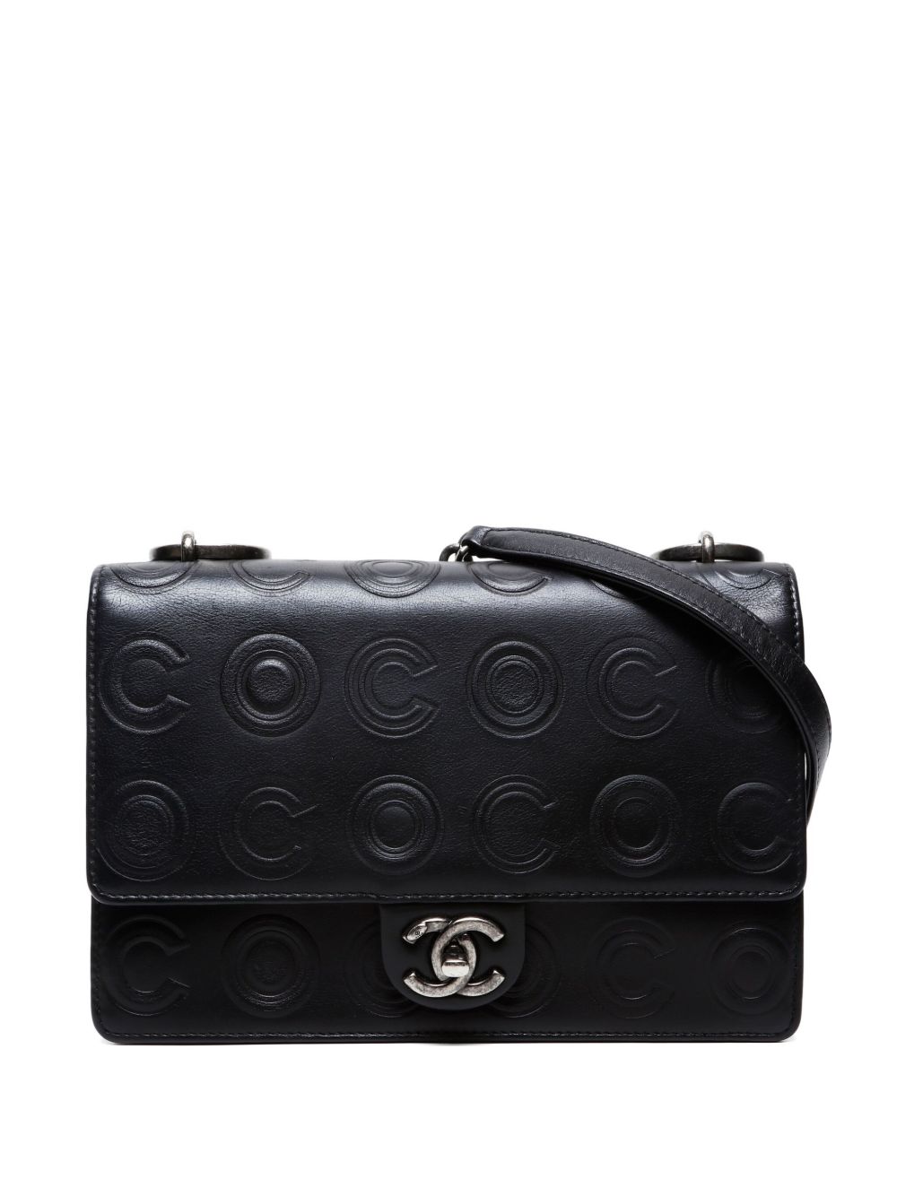 2019 logo-embossed chain shoulder bag