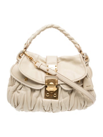 Miu Miu Leather Top Handle Bag