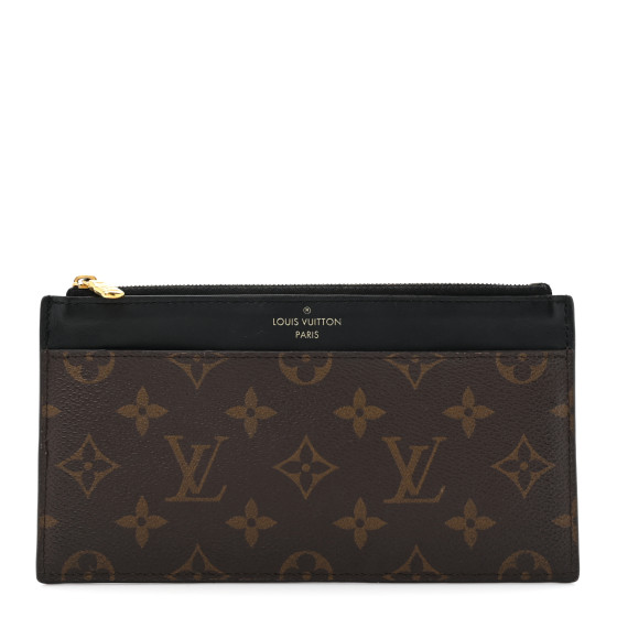 Louis Vuitton Monogram Slim Purse Black