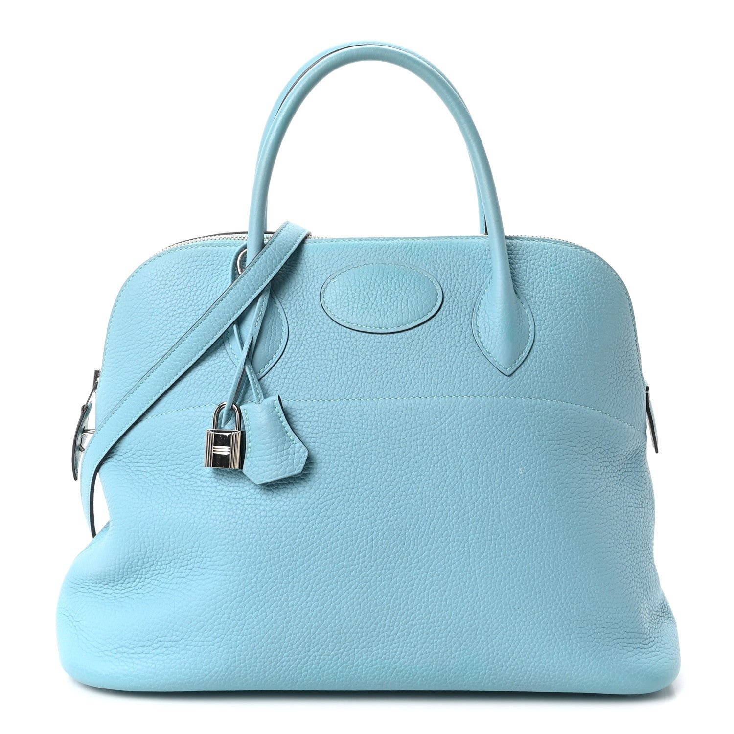 Hermes Taurillon Clemence Bolide 35  Bleu Atoll