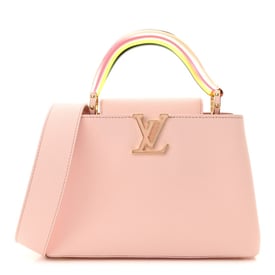 Louis Vuitton Taurillon Resin Murano Capucines BB Rose Jasmin