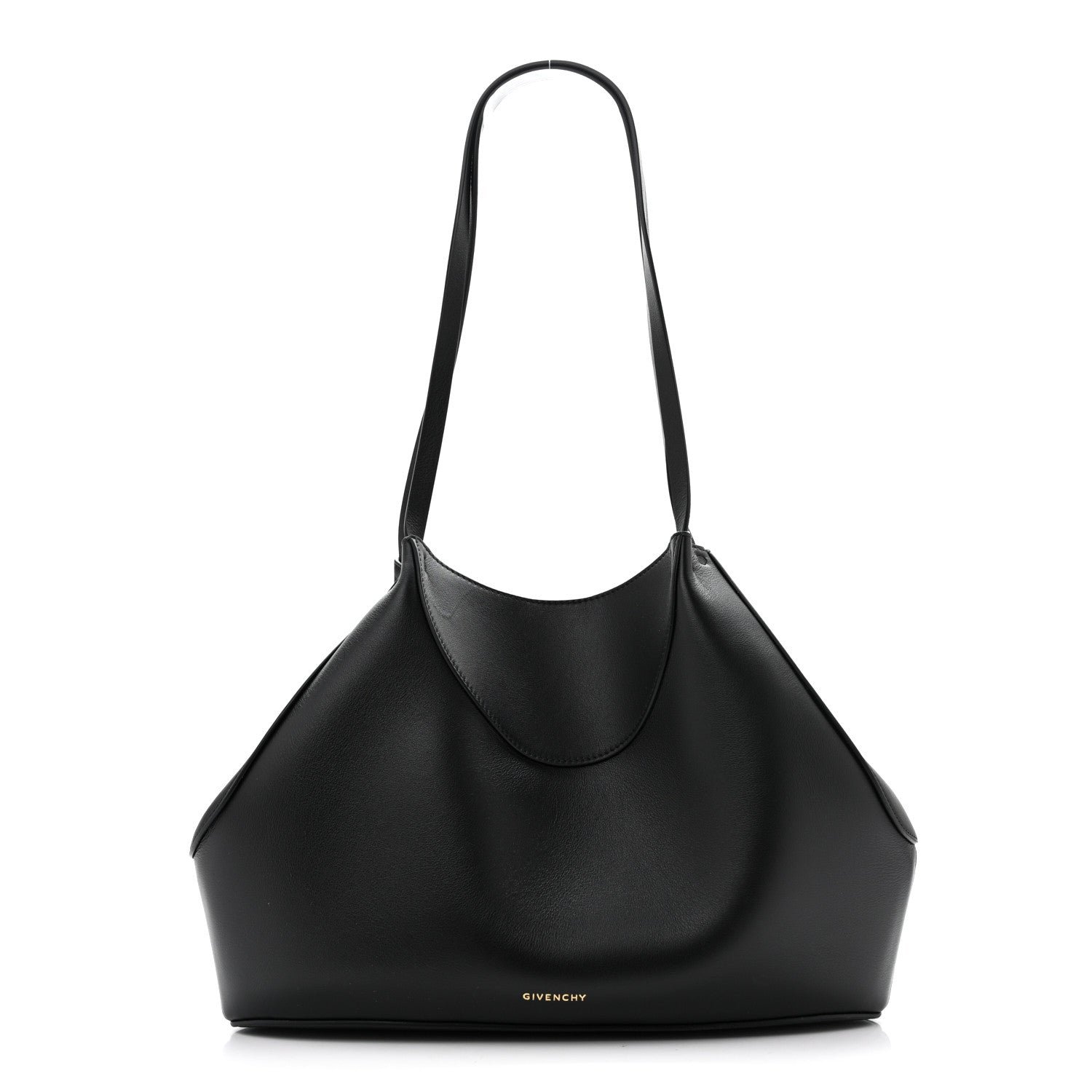Givenchy Shiny Calfskin Small Facet Tote Bag Black