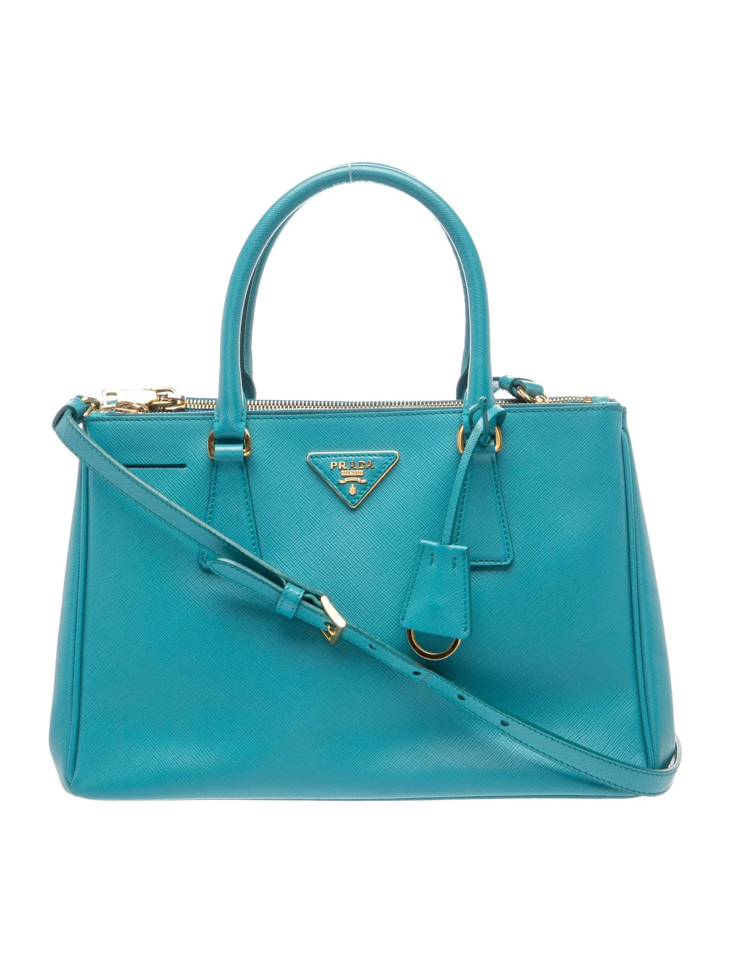 Saffiano Leather Galleria Double Zip Medium