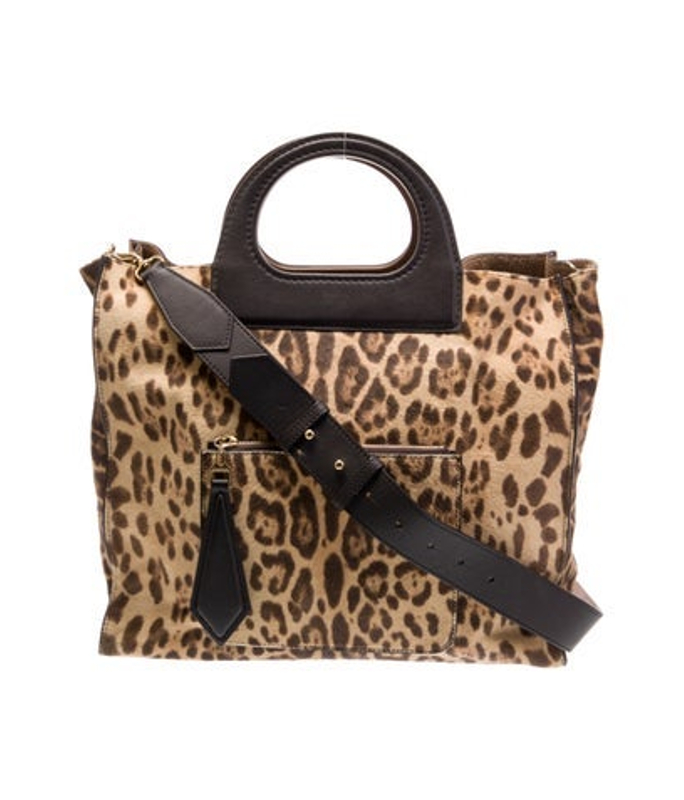 Max Mara Mara Calf Hair Top Handle Bag