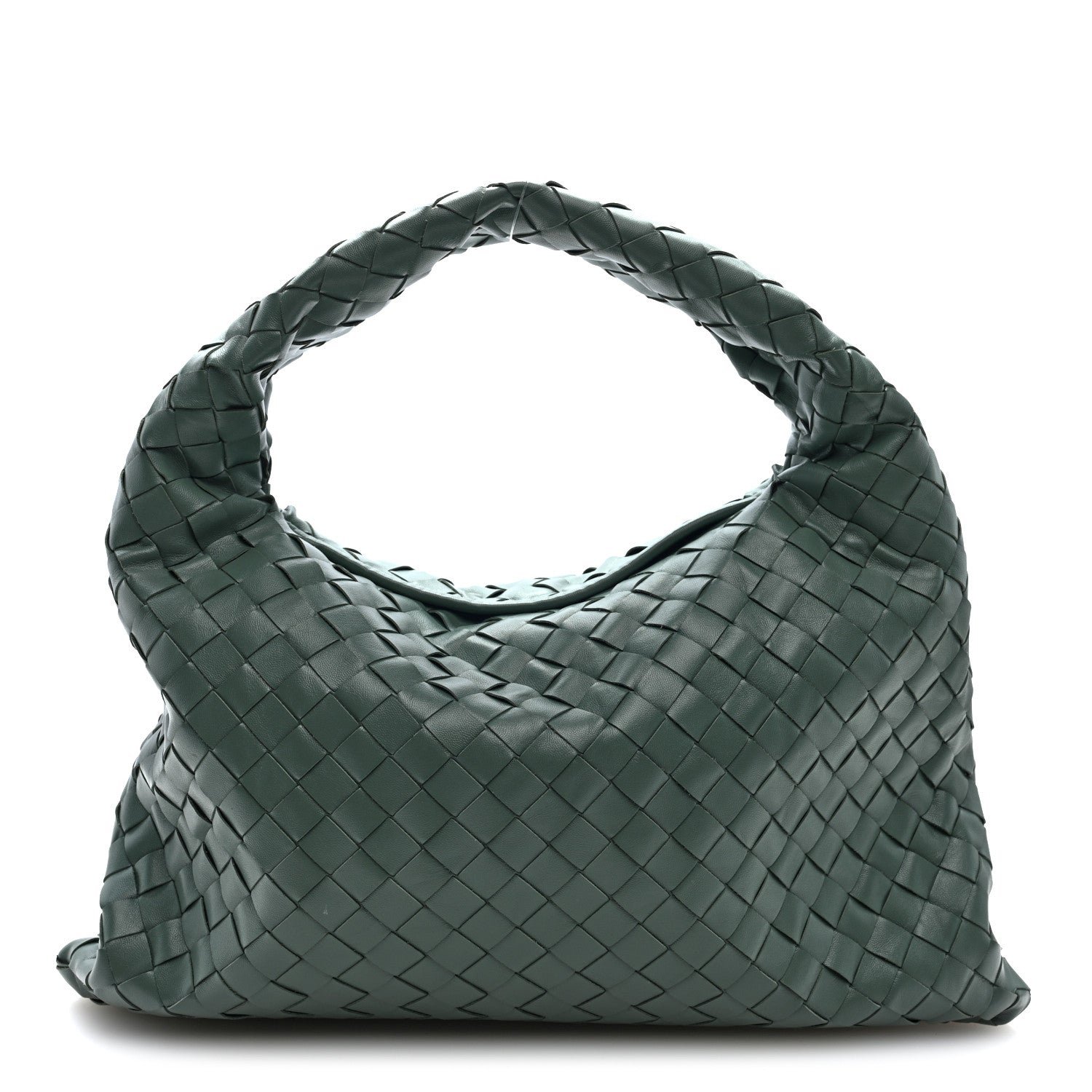 Bottega Veneta Nappa Intrecciato Small Hop Aloe