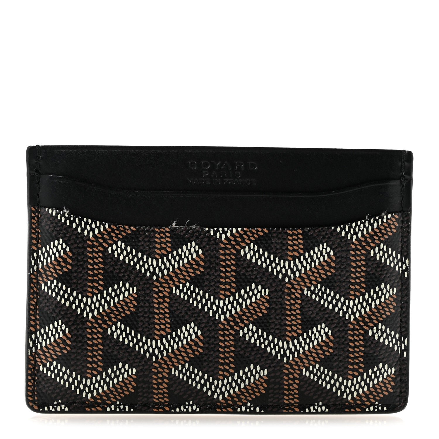 Goyard Goyardine Saint Sulpice Card Holder Black