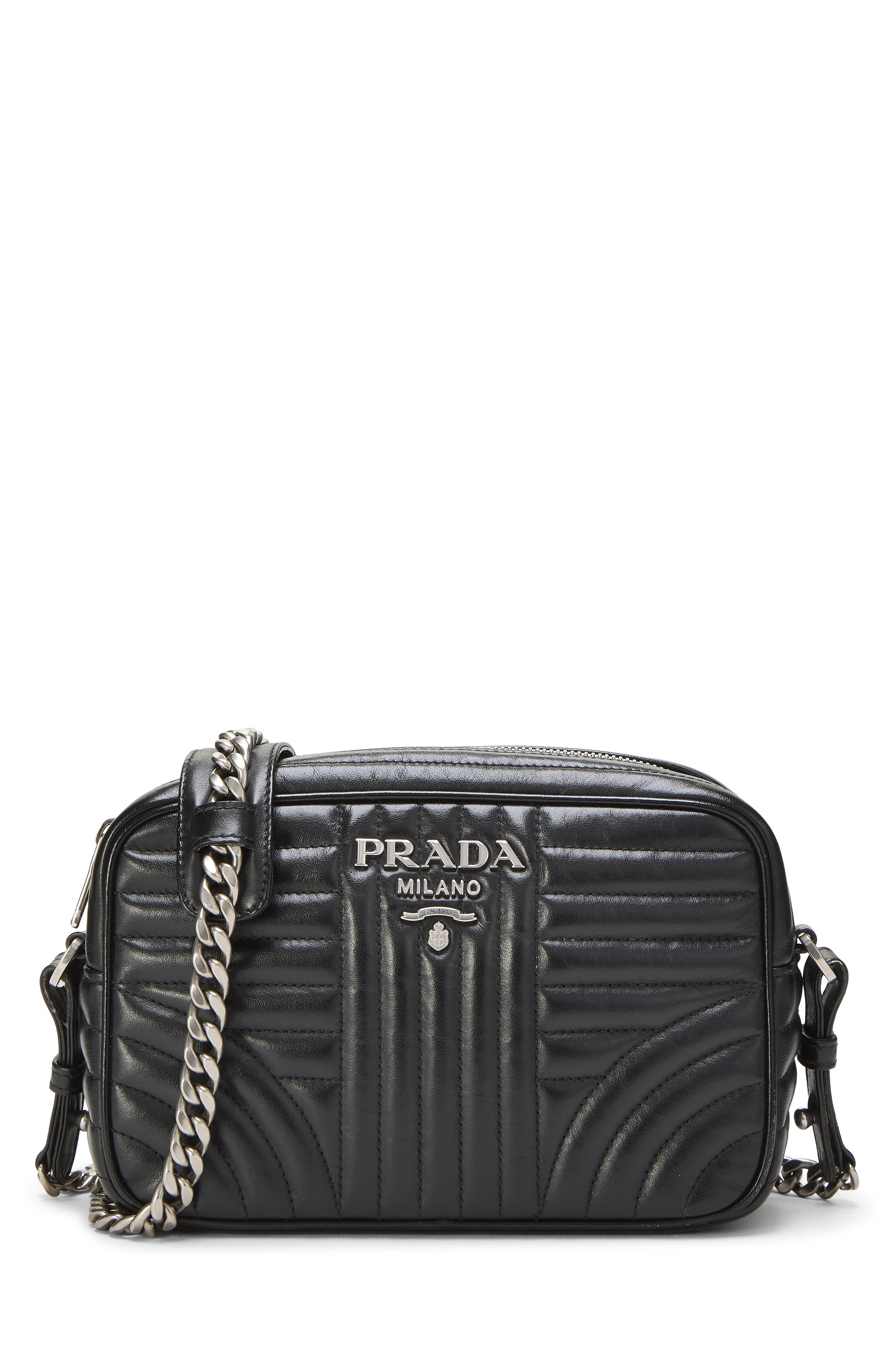 Black Calfskin Diagramme Camera Bag Medium