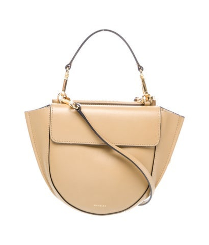 WANDLER Leather Top Handle Bag