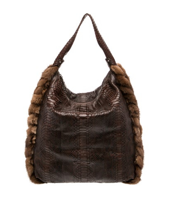 Salvatore Ferragamo Ferragamo Snakeskin Hobo