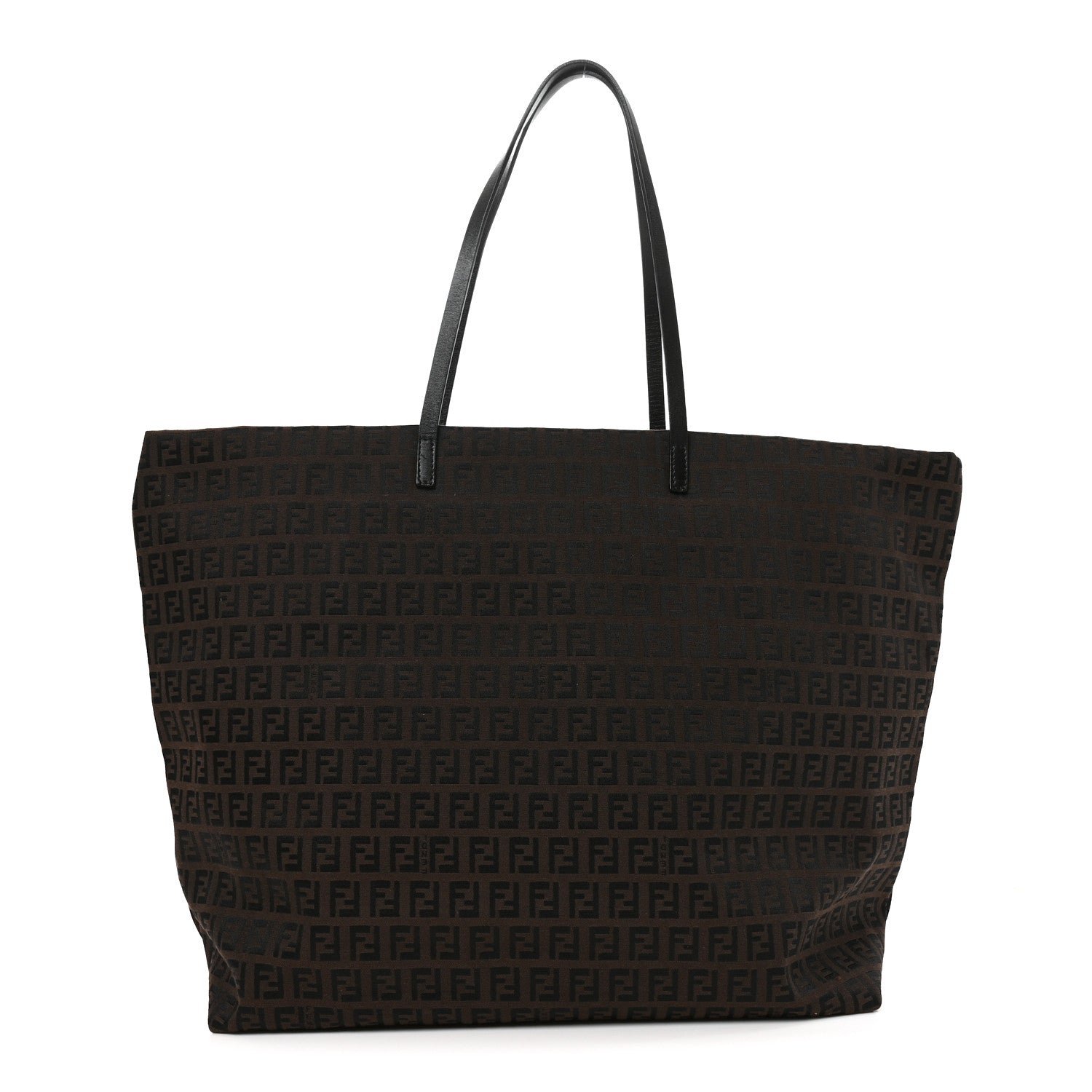 Fendi Zucchino Shopping Tote Tobacco