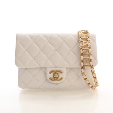Calfskin Pick Me Up Flap Belt Bag