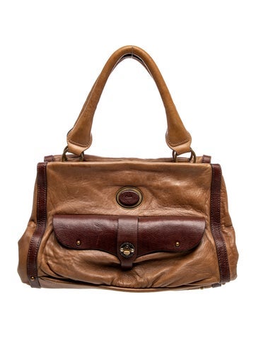 Leather Top Handle Bag