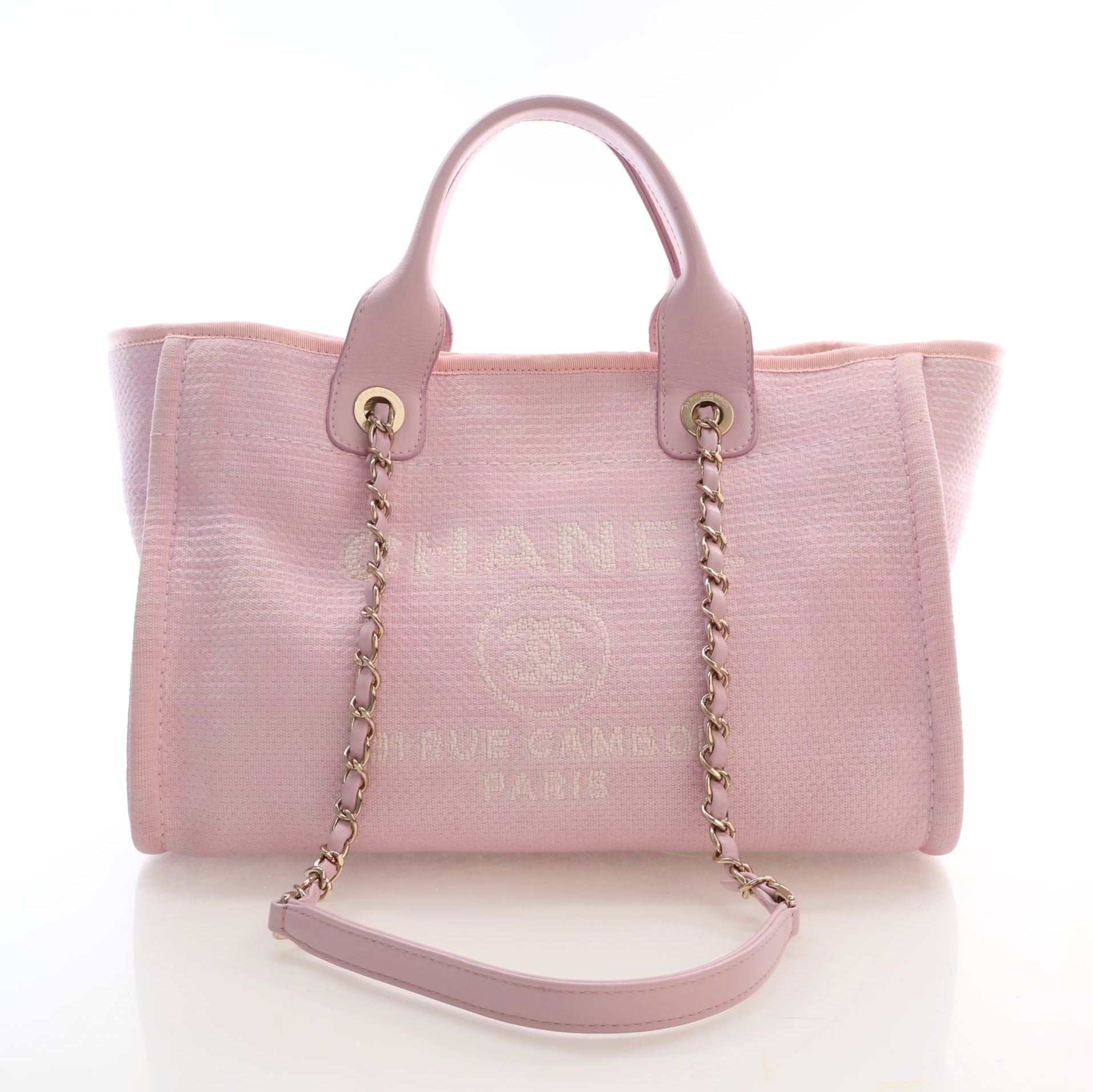 Chanel Small Canvas Deauville Shopping Tote