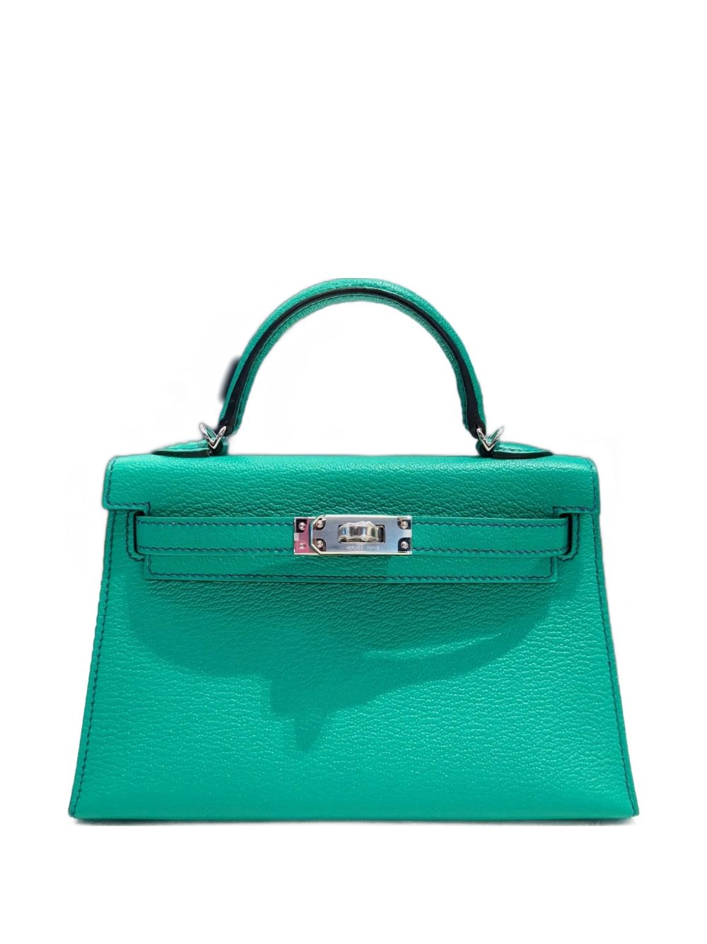 2024 Hermès Special Order (HSS) mini Kelly Sellier 20 Verso Chèvre Leather palladium-hardware tote bag