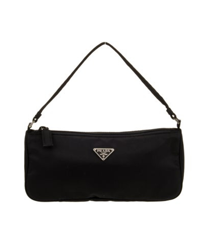 Prada Enameled Metal Triangle Sport