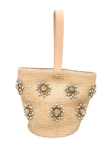 Raffia Top Handle Bag