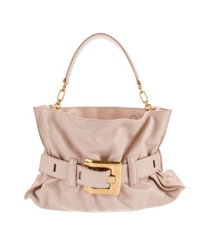 Balmain Leather Top Handle Bag