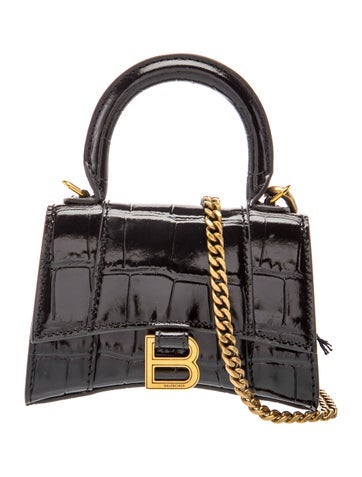 Embossed Leather Hourglass Mini 2023
