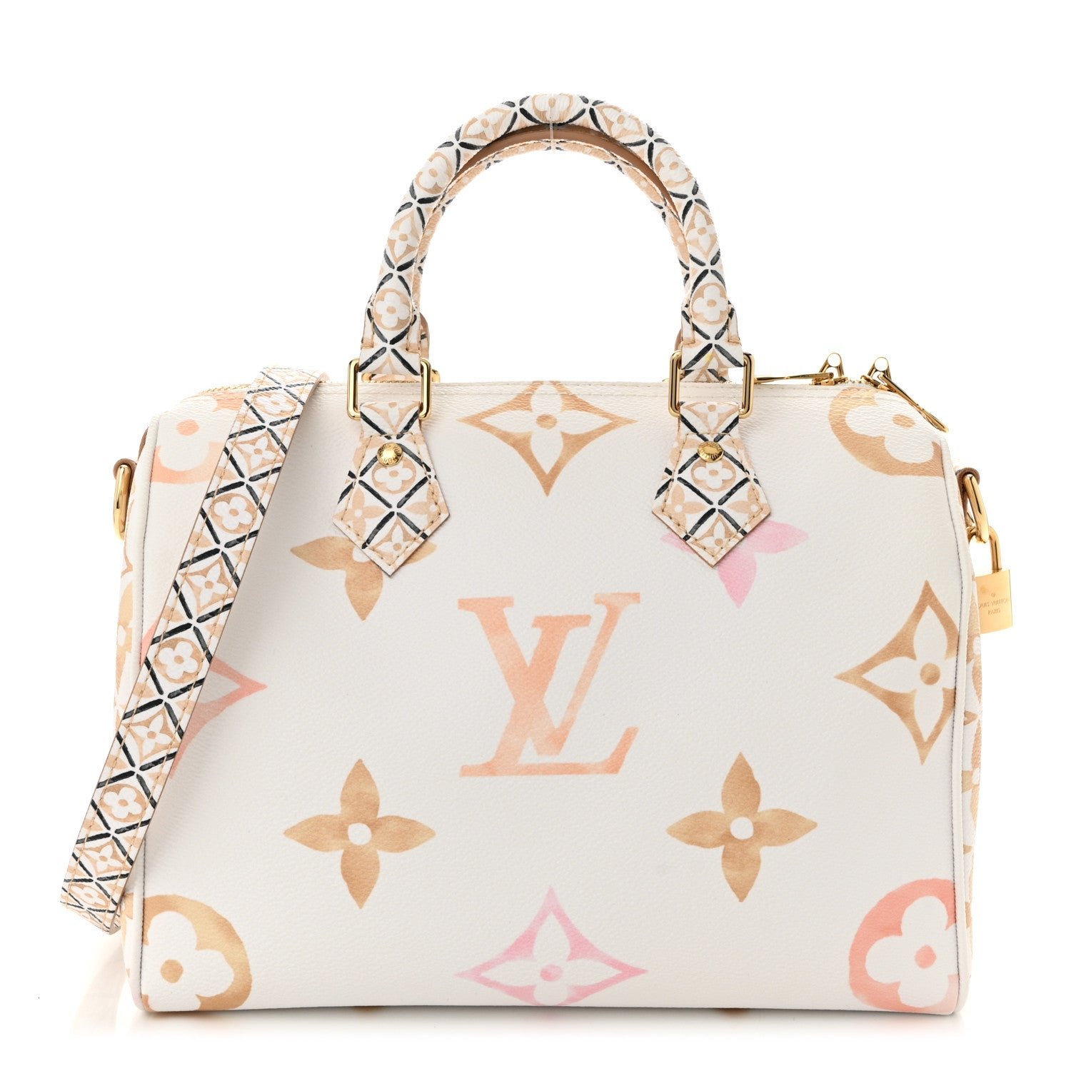 Louis Vuitton Monogram Giant By The Pool 2.0 Speedy Bandouliere 25 Beige