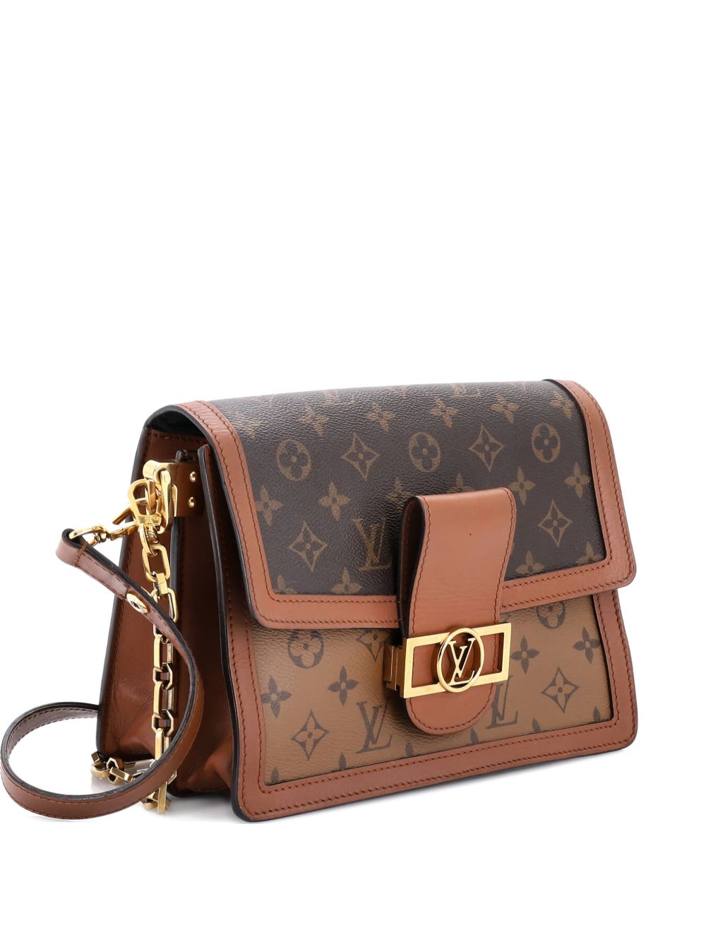 Dauphine Reverse Monogram Canvas MM shoulder bag