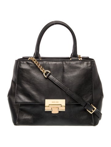 Leather Top Handle Bag