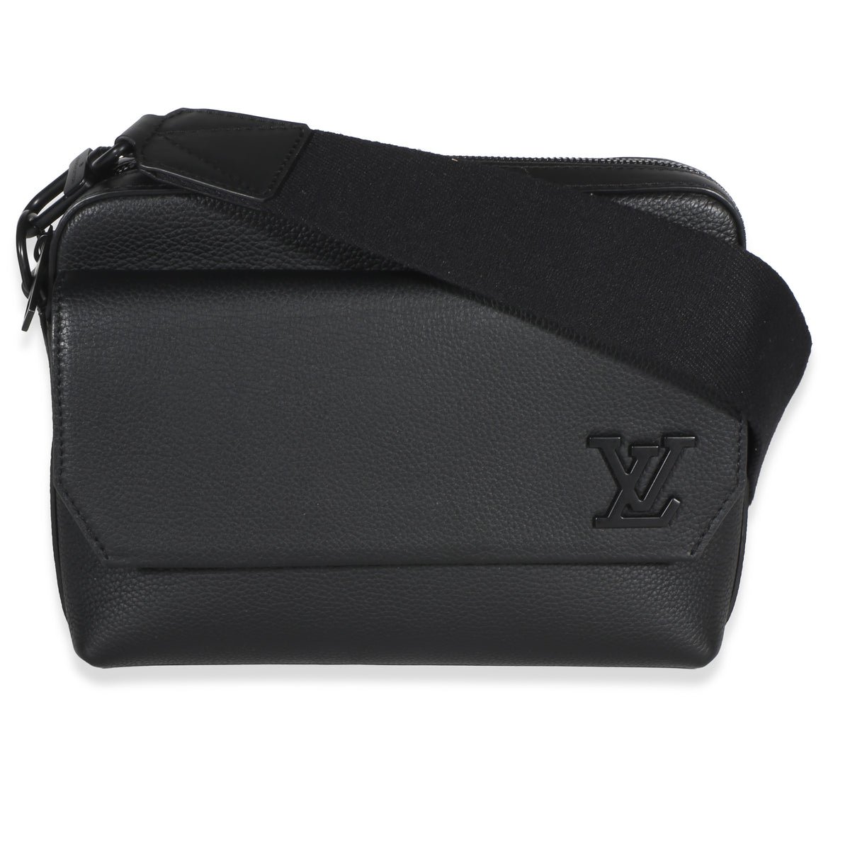 Black Calfskin Aerogram Fastline Messenger