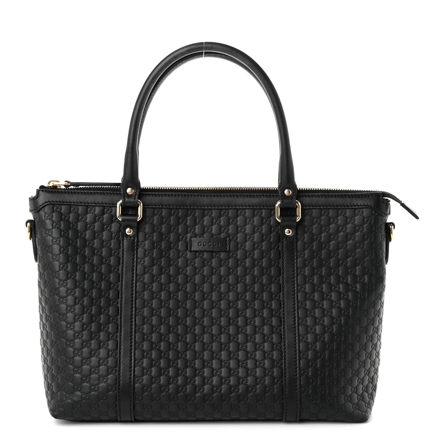 Gucci Soft Microguccissima Small Zippered Satchel Black