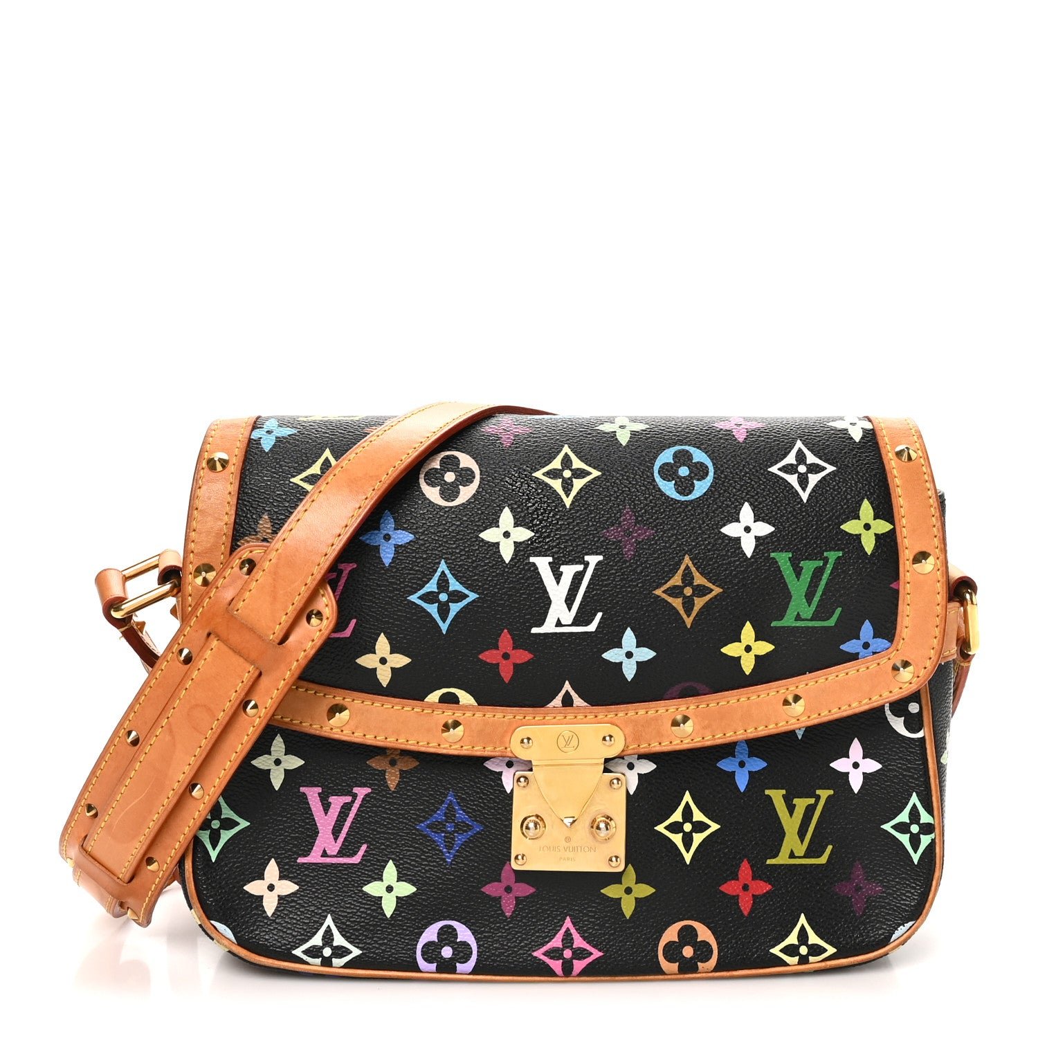 Louis Vuitton Monogram Multicolor Sologne Black