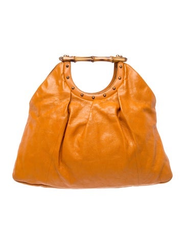 Bamboo Top Handle Bag Vintage
