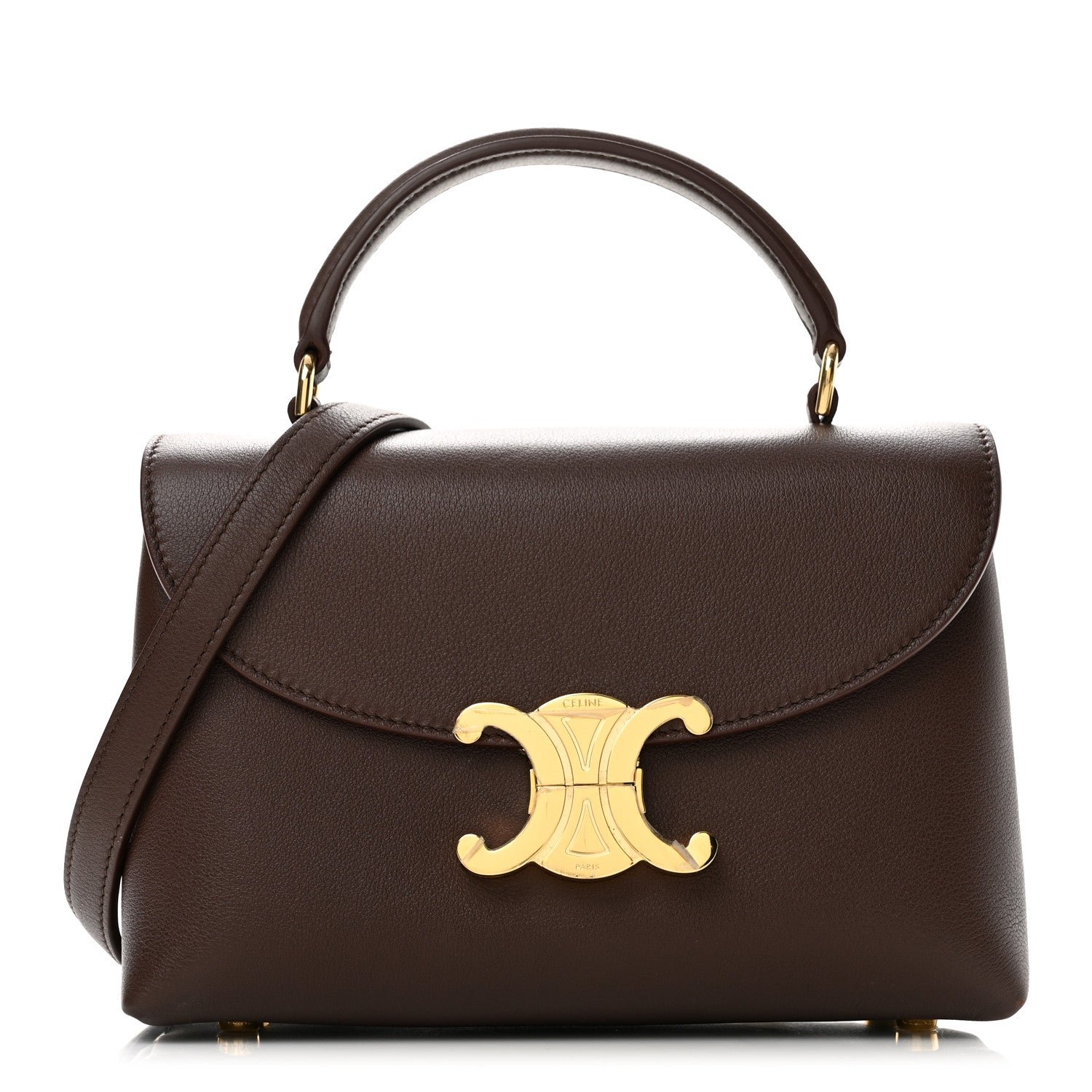 Celine Supple Grained Calfskin Teen Nino Chestnut