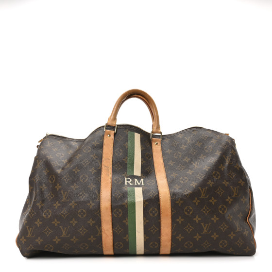 Louis Vuitton Monogram My LV Heritage Keepall Bandouliere 55 Ivory Vert Anglais