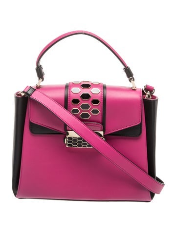 Bvlgari Leather Top Handle Bag