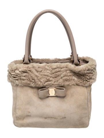 Suede Top Handle Bag