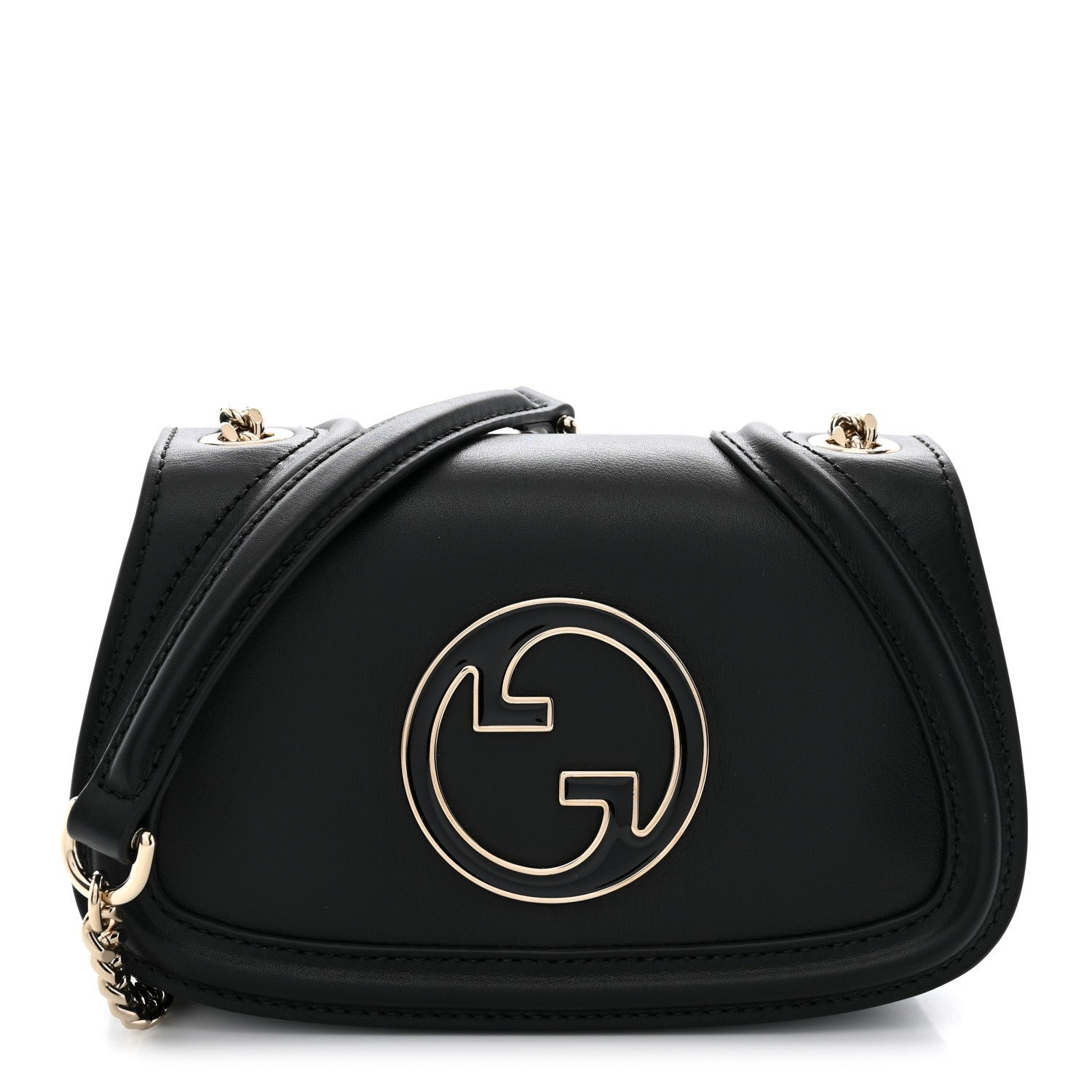 Gucci Calfskin Blondie Small Shoulder Bag Black