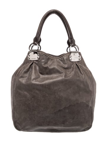 Miu Miu Leather Top Handle Bag