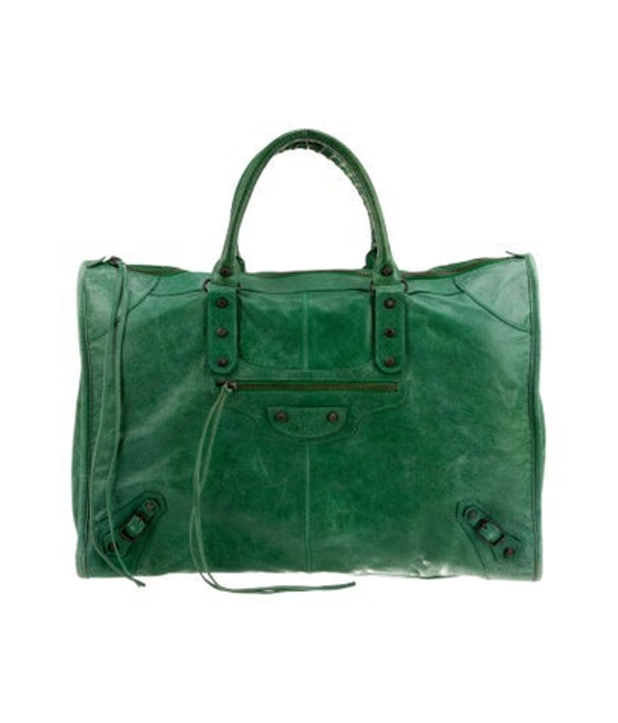 Balenciaga Leather Weekender Bag