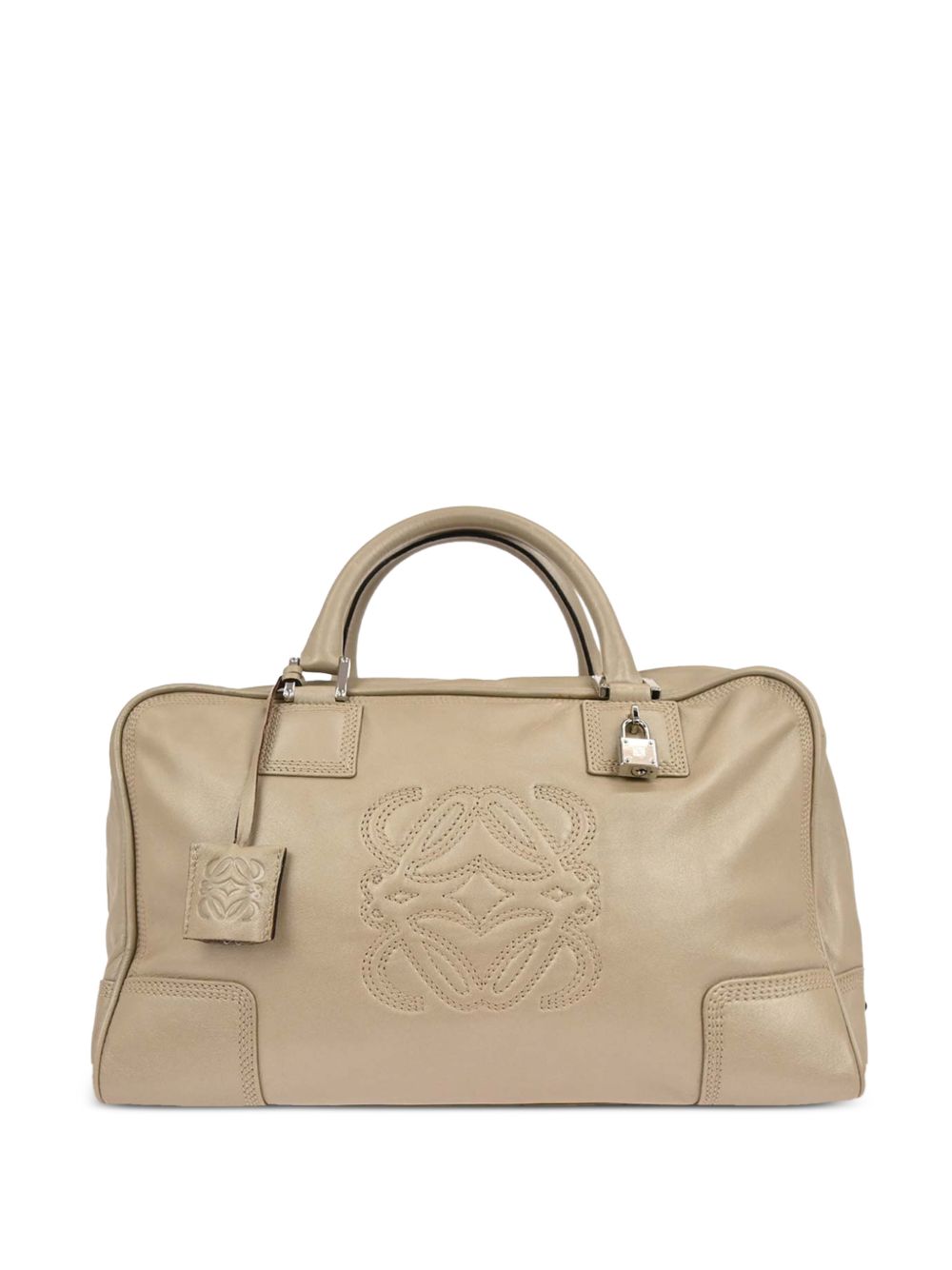 2008 top handle leather tote bag