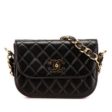 Chanel CC Quilted Lambskin Chain Flap