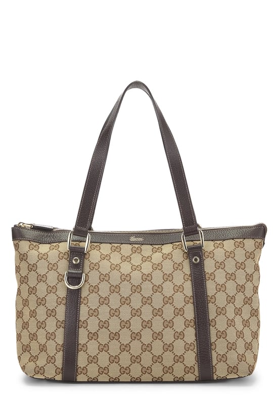 Original GG Canvas Abbey Zip Tote