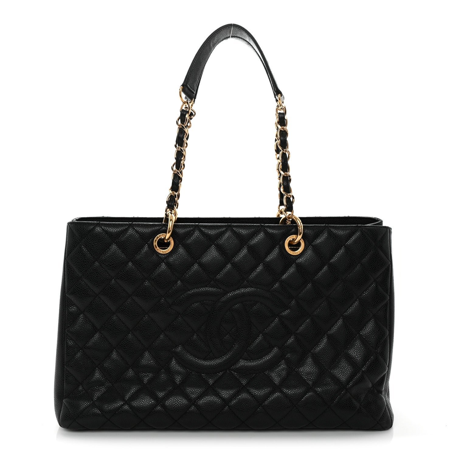 Chanel Caviar Quilted XL Grand Shopping Tote GST Black