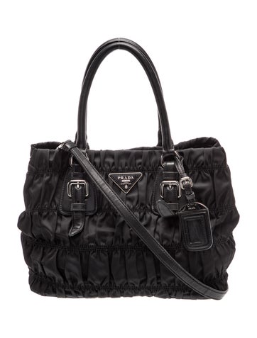 Tessuto Nylon Top Handle Bag