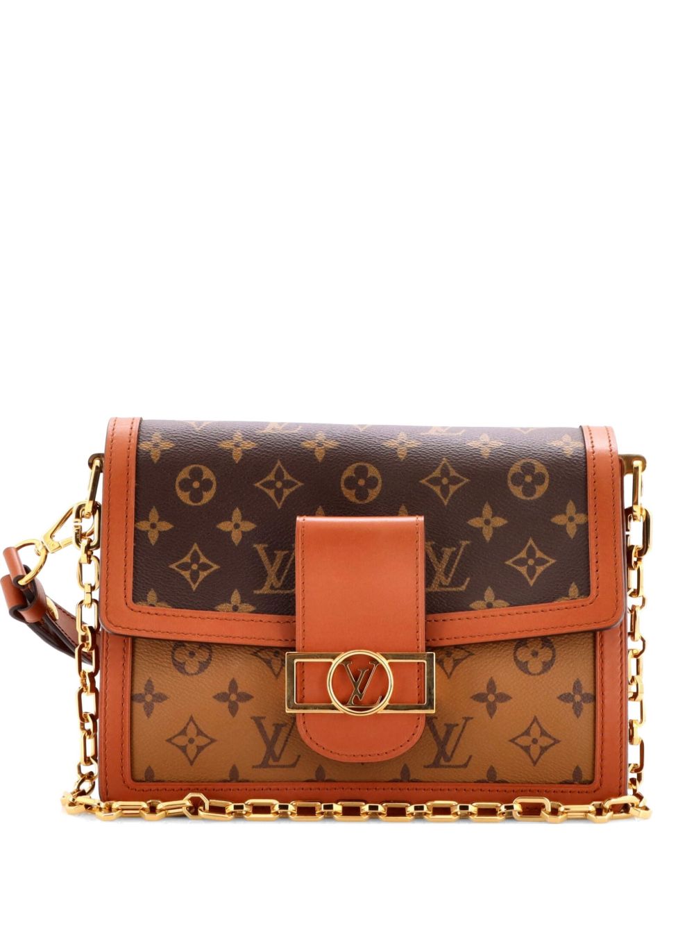 Dauphine Reverse Monogram Canvas MM shoulder bag