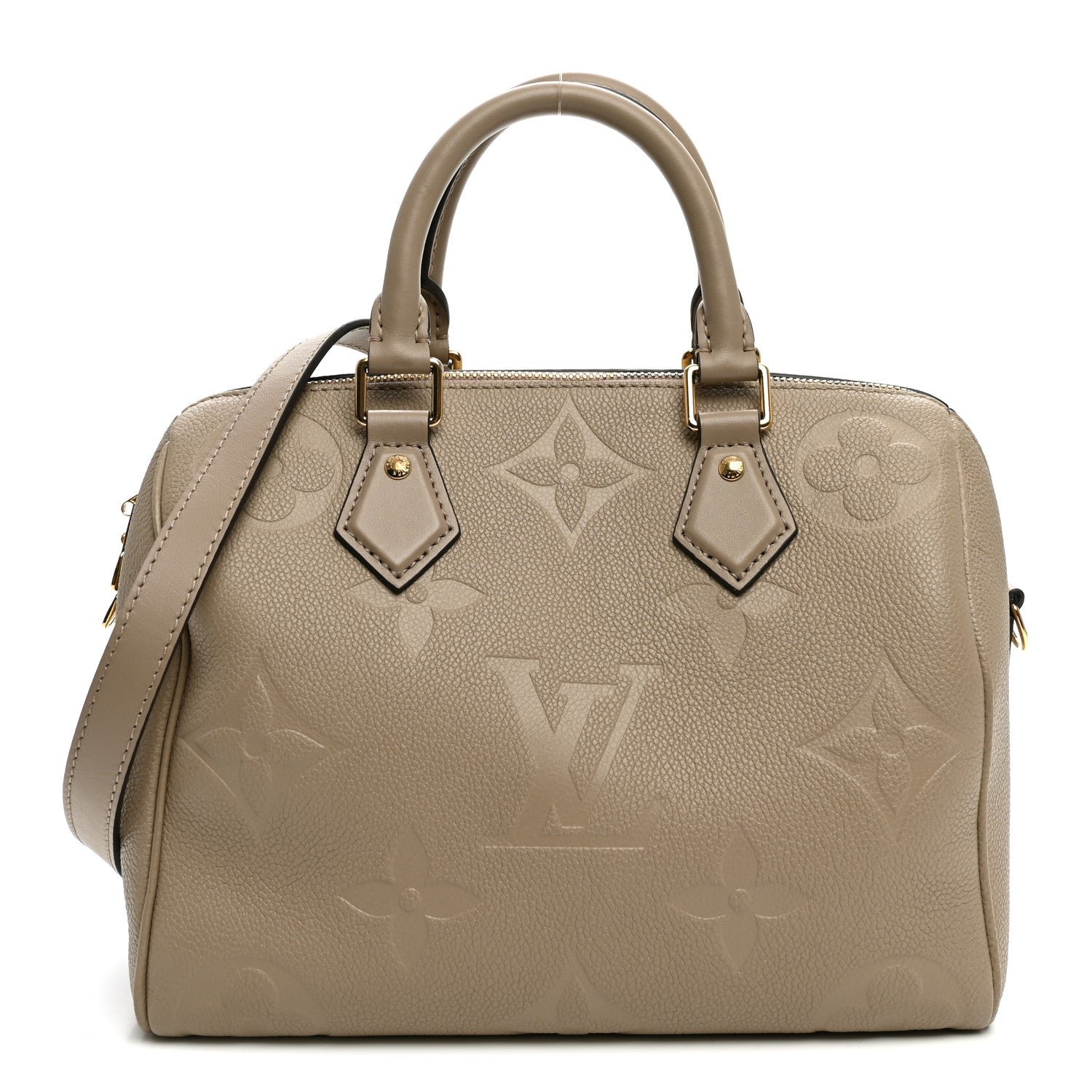 Louis Vuitton Empreinte Monogram Giant Speedy Bandouliere 25 Tourterelle