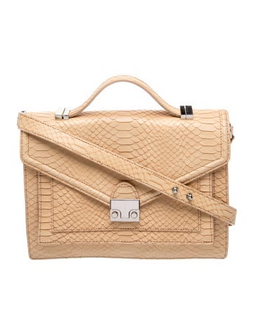 Embossed Leather Shoulder Bag