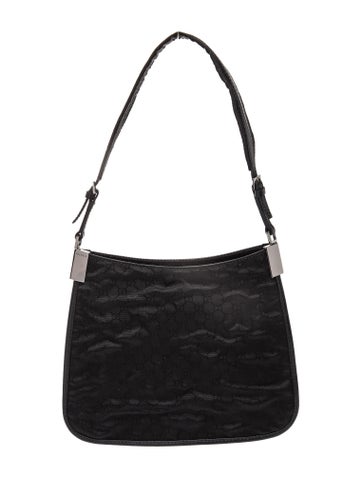 Micro GG Monogram Micro GG Nylon Shoulder Bag Small