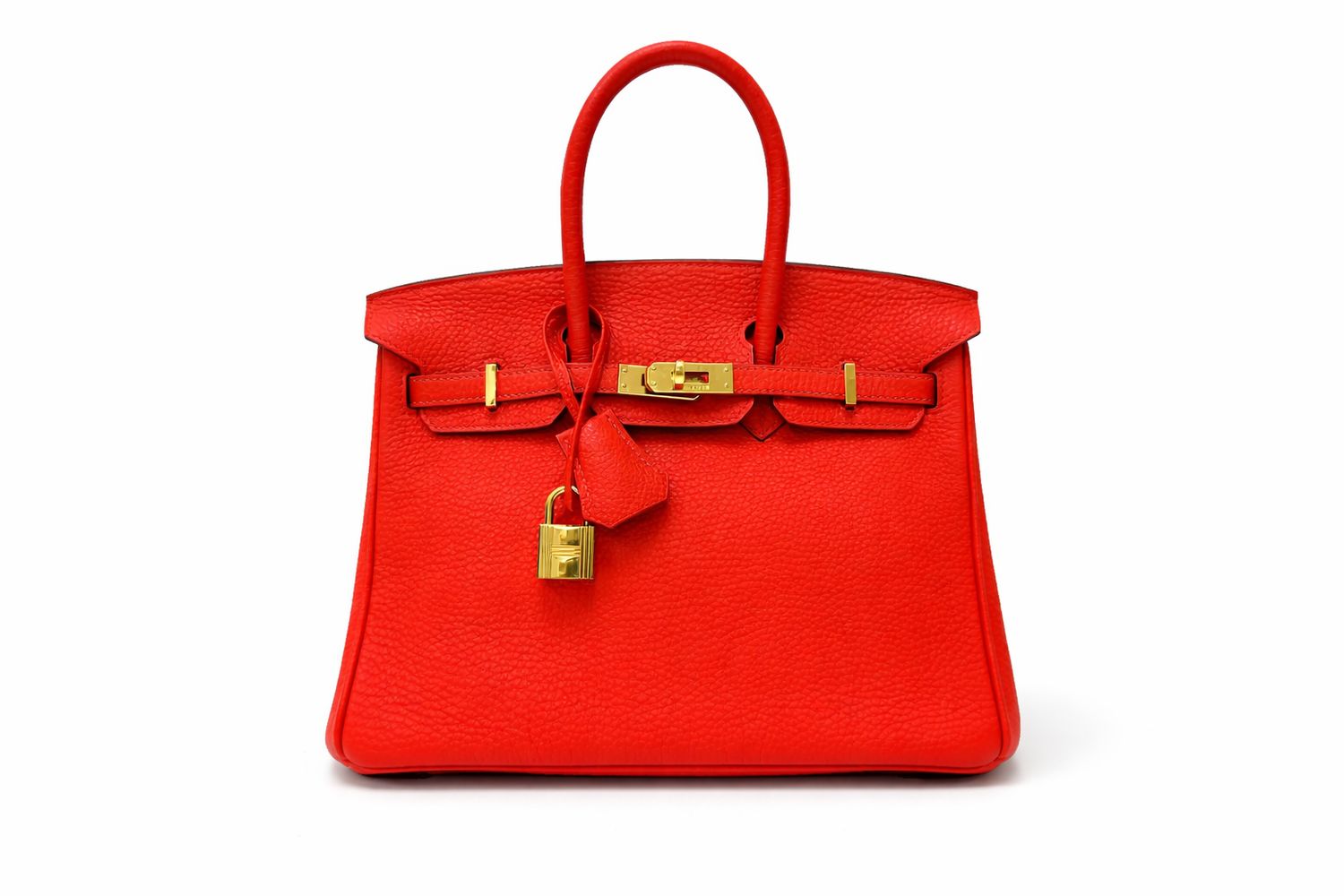 Hermes Hermes Birkin 25, Orange Poppy Togo Leather, Gold Hardware, Stamp P Square, Preowned In Dustbag MA001
