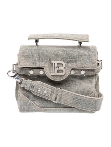 Balmain Denim B-Buzz 23 Bag Mini
