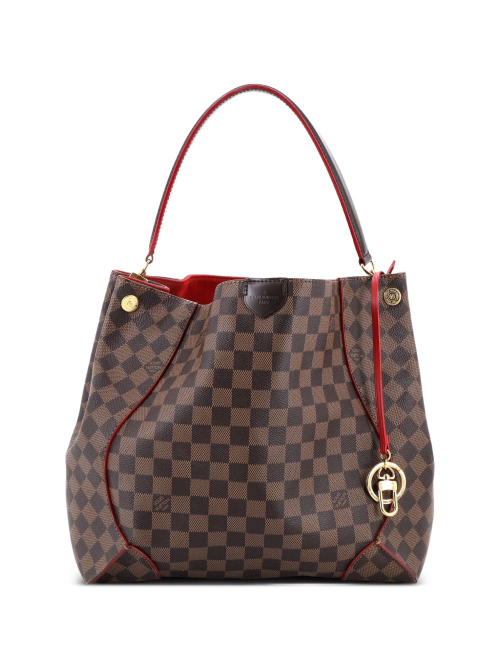Caissa Damier with Leather hobo bag