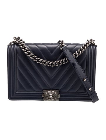 Large Chevron Boy Bag